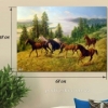 Картина на холсте (пигментная печать) Дикие лошади
