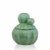 Декор керамический шкатулка Кактус Eterna WW 2704-15 св-зеленая