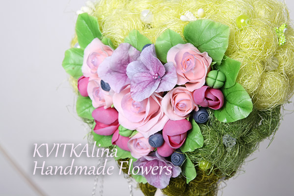 топиарий с цветами подарок на свадьбу
